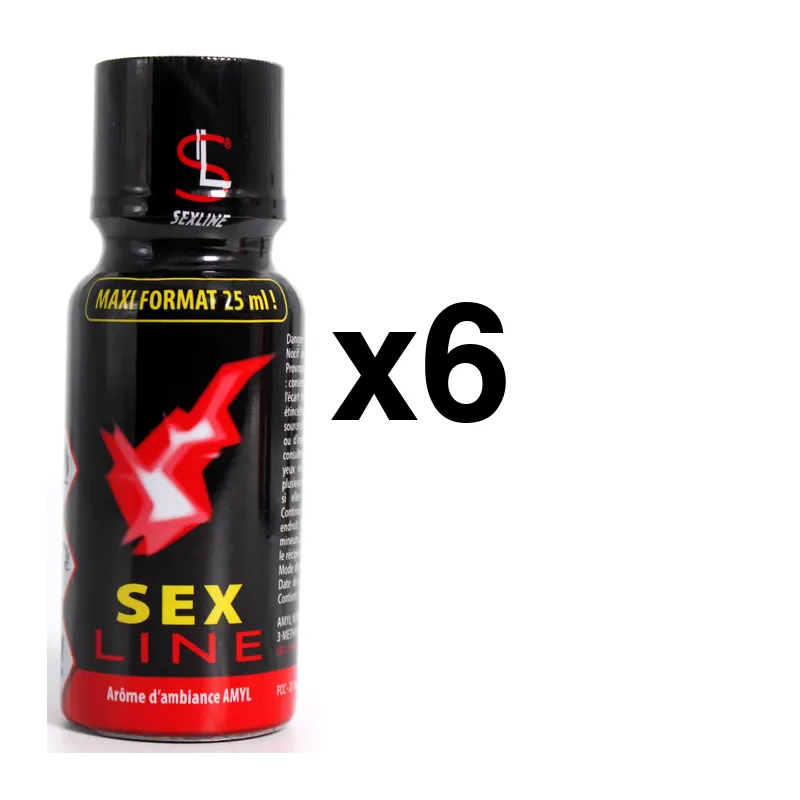 Sexline SEXLINE AMYL Rouge 25ml x6